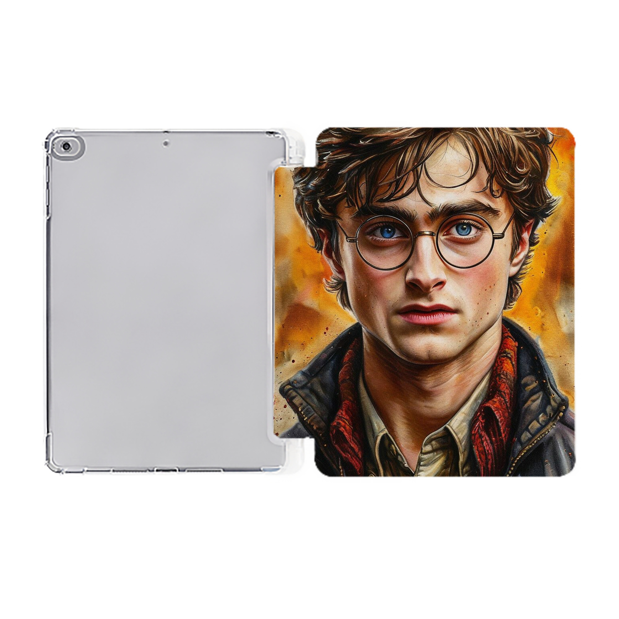 （画像用） Harry Potter ハリー・ポッターシリーズ IPad ケース ペン収納付き 三つ折りスタンド PUレザー×シリコン 対応機種9.5/10.5/10.9インチ